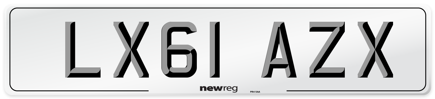 LX61 AZX Number Plate from New Reg